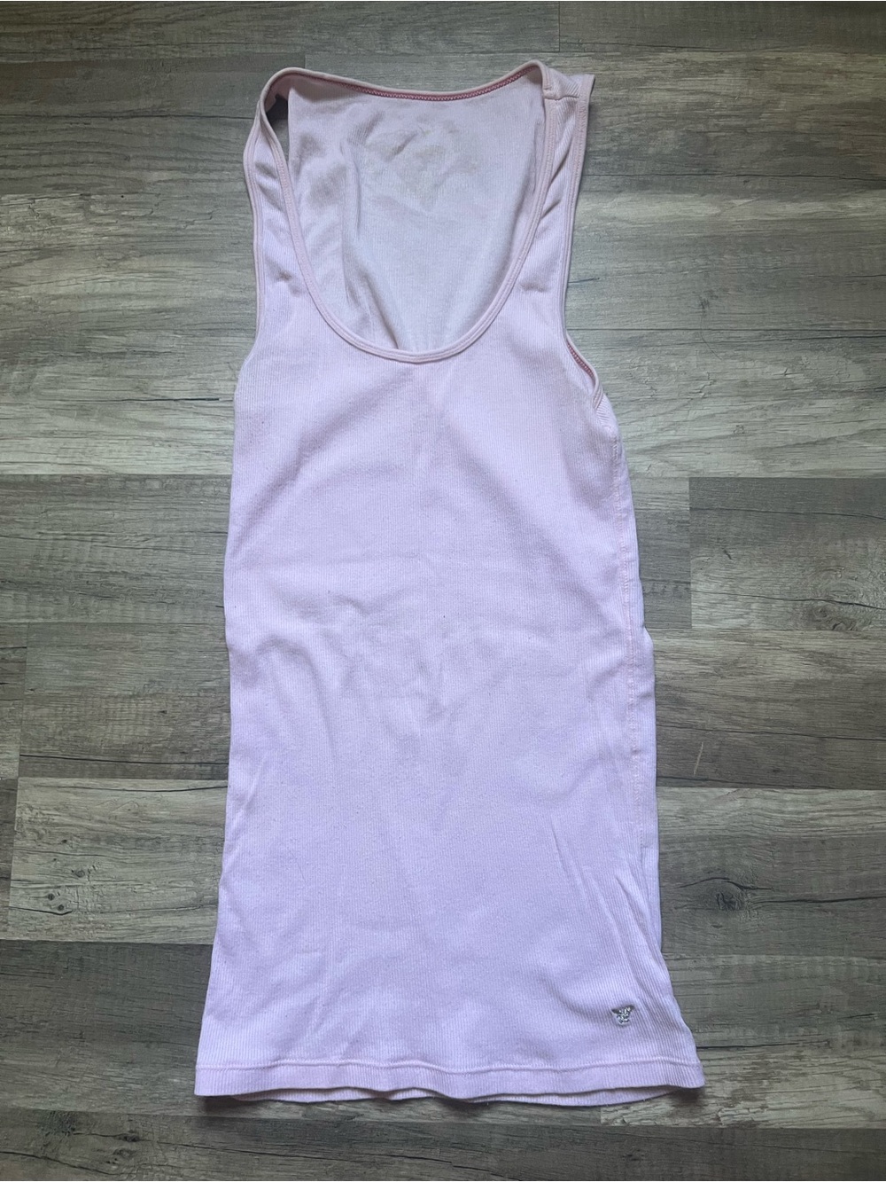 American Eagle 2000s Light Pink Racerback Tank Top